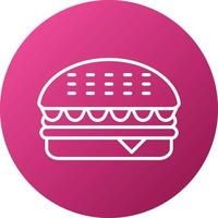 estilo de icono de hamburguesa vector