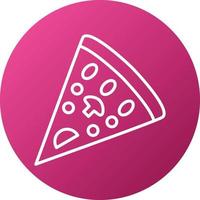 Pizza Slice Icon Style vector