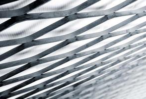 Expanded-exhaust steel sheet close-up, Steel Grating structure photo