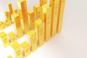 Investing in gold stocks, gold trading concept photo