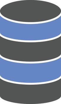 estilo de icono de base de datos vector