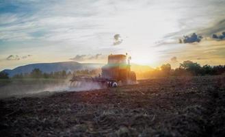 machine working in farm photo