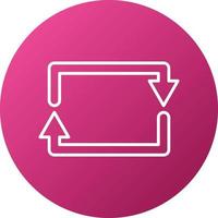 Rectangular Arrow Icon Style vector