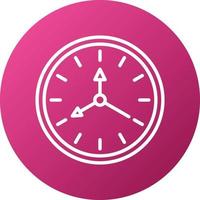 Wall Clock Icon Style vector