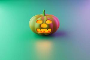 Halloween pumpkin head jack lantern photo