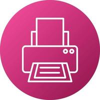 Printer Icon Style vector