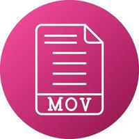 MOV Icon Style vector