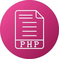 estilo de icono php vector