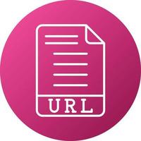 estilo de icono de URL vector