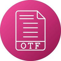 OTF Icon Style vector