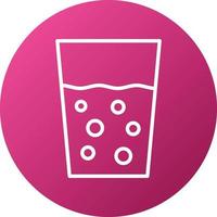 Water Glass Icon Style vector