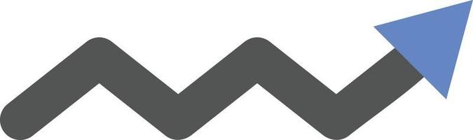 Zigzag Arrow Icon Style vector