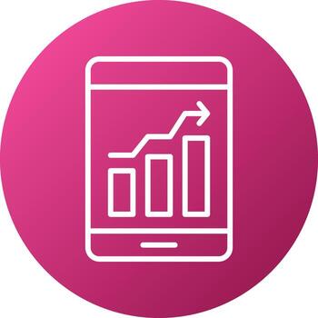 estilo de icono de análisis de datos vector