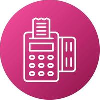 Pos Terminal Icon Style vector