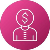 Financial Advisor Icon Style vector