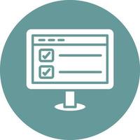 Online Survey Icon Style vector