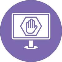 Ad Blocker Icon Style vector