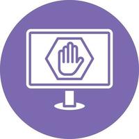 Ad Blocker Icon Style vector