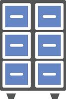 Filing Cabinet Icon Style vector