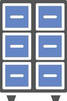 Filing Cabinet Icon Style vector