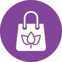 Eco Bag Icon Style vector