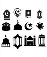 vector illustration of muslim and ramadan icon