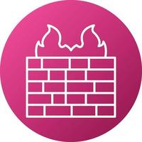 Firewall Icon Style vector