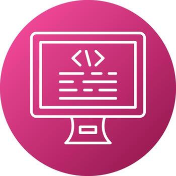 estilo de icono de codificación vector