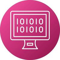 Binary Icon Style vector