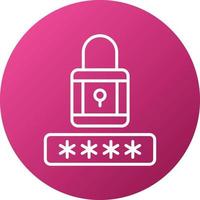 Password Icon Style vector