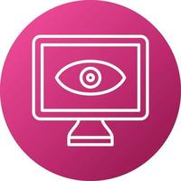 Monitor Icon Style vector