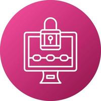 Ransomware Icon Style vector