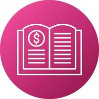 Accounting Book Icon Style vector