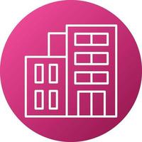 Office Building Icon Style vector