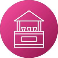 Drinks Stall Icon Style vector