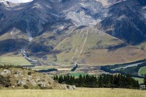 New Zealand countryside near the Rakia River photo