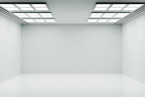 Empty white room with clear light photo