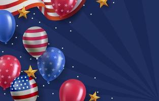 Fourth of July Independence Day Background vector