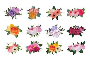 Bouquet of flowers, Floral bouquet design. Vector illustration.