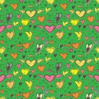 Heart seamless pattern background. Vector illustration.