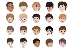 Boy character cartoon for design. Vector illustration.