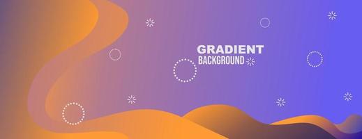 gradient background with desert pattern. travel banner design vector