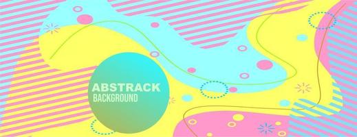 memphis theme background with abstract and cheerful color pattern. suitable for event background vector