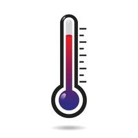 conjunto de iconos de termómetro vector