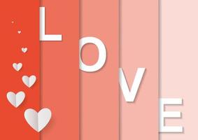 LOVE Happy Valentines day card vector