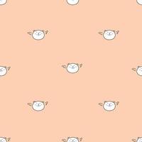 Cute bear seamless pattern background. Vector illustration.