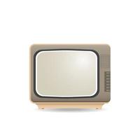 Realistic vintage TV. Illustration on white background for design vector