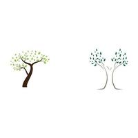 plantilla de diseño de concepto de logotipo de árbol humano y asta vector