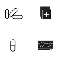 ícono de línea médica para diseñadores y desarrolladores. iconos de salud asistencia médica vendaje ruptura corazón roto vector médico