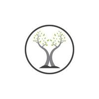 nature tree and antler logo concept design template vector